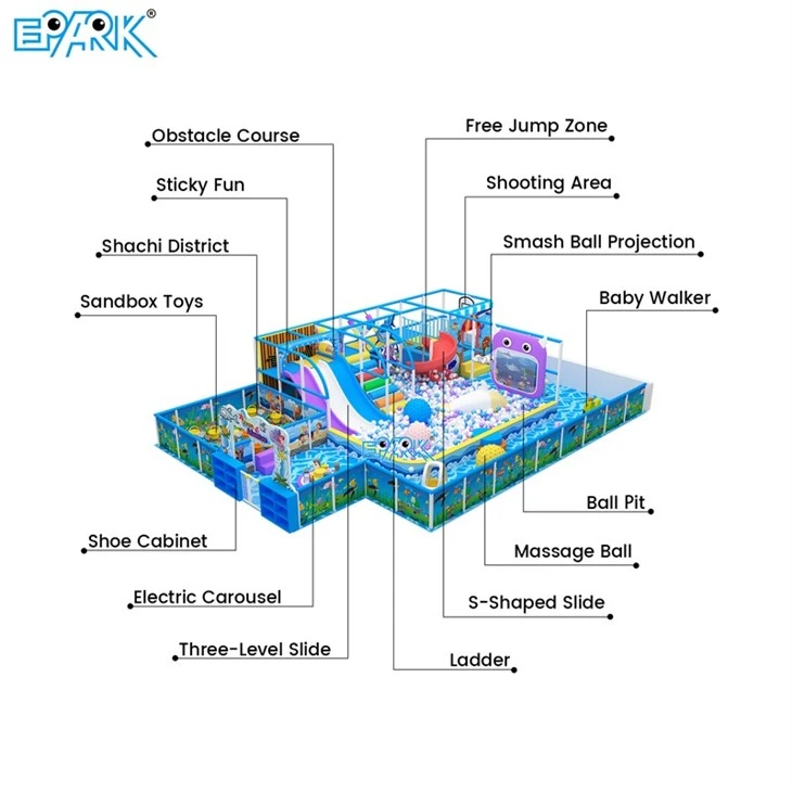 123m² Color-Explosion Indoor Playground Kids Never Want best