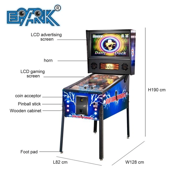 Virtual Pinball Arcade Game Machine